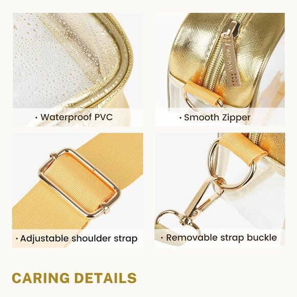 Stylish Clear Stadium Bag with Adjustable Strap - Perfect for Events & Concerts - Picture 2 of 6